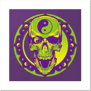 Skull of tai chi N°2 Posters and Art